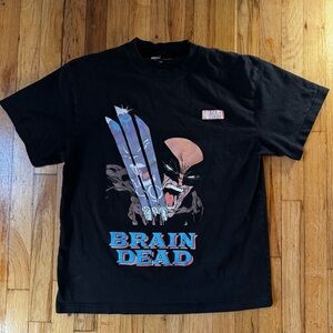 Brain Dead x Marvel Black Graphic T-Shirt